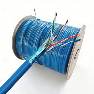 <span class=keywords><strong>สาย</strong></span>เคเบิลอีเธอร์เน็ตแบบมีฉนวนป้องกัน FTP 24AWG สำหรับใช้งานภายนอกอาคาร <span class=keywords><strong>สาย</strong></span>เคเบิลเครือข่ายอาคาร Cat5e พร้อมฉนวน PE มาตรฐาน CE/RoHS ยาว <span class=keywords><strong>100</strong></span> <span class=keywords><strong>เมตร</strong></span> - Product Image 6