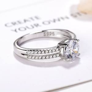Классическое ювелирное изделие, бесплатная доставка, обручальное кольцо из стерлингового серебра 925 пробы с фианитом, обручальное кольцо - Product Image 3