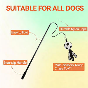 Jouets pour animaux de compagnie officiels de la Coupe du monde <span class=keywords><strong>FIFA</strong></span> 2026, jouets interactifs pour chiens, jouets de poursuite pour chiens, bâton extensible pour chiens pour l'exercice en plein air - Product Image 3