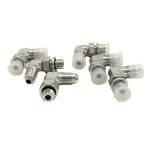 China 90 Graden Elleboog Mannelijk 74 Graden Kegel Jic Metrische Draad Adapter Fitting Verstelbare Stud Einde L-Serie Adapter (XC-1JH9-OG)