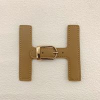 Accessoires de vêtements de haute couture, maillots de bain, boucles métalliques, sangles, sangles en cuir en forme de H, boucle pour manteaux