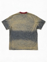 Vintage T-Shirts im amerikanischen Street-Retro-Stil mit Tierprint, 300 Gramm, schwer gewaschen, aus reiner Baumwolle, Lang- und Kurzarm, Herren, Trendmarke