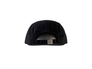 Gorra Negra de 5 Paneles con Bordado 3D, Estilo Retro Americano, Visera Plana, Unisex, Ajustable, para Camping, Hip Hop, Y2K, Personalizable, de Algodón - Product Image 5