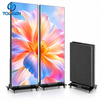 Afficheur LED pliable double face TOOSEN P1.53 P2, ultra fin, portable, mur vidéo pour centre commercial, signalétique de vente au détail