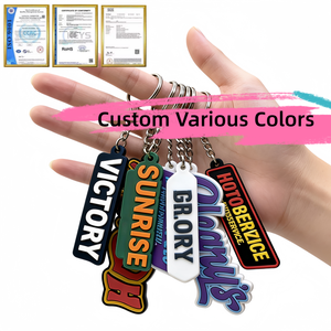 Porte-clés en PVC souple 2D/3D personnalisé <span class=keywords><strong>pas</strong></span> <span class=keywords><strong>cher</strong></span>, porte-clés en silicone, porte-clés personnalisé avec logo, porte-clés en caoutchouc imprimé personnalisé à la mode - Product Image 1