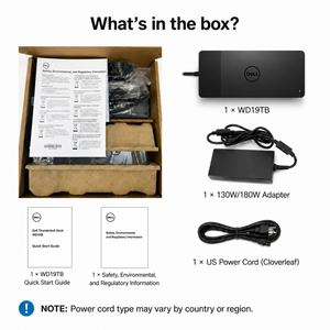 ดั้งเดิมสำหรับ <span class=keywords><strong>Dell</strong></span> WD19TB ธันเดอร์โบลท์3แท่นชาร์จพร้อมอะแดปเตอร์180วัตต์แท่น USB-C สามจอ - Product Image 6