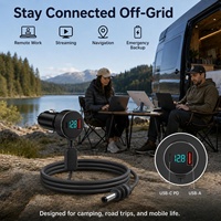 Câble d'alimentation DC 12V-24V vers 30V pour Starlink Mini, chargeur de voiture 10FT/3M, élévateur de tension allume-cigare avec ports USB-C et USB-A