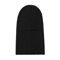 2025 nouveauté unisexe 2-en-1 tricoté cagoule bonnet Logo personnalisé chapeau d'hiver pour le sport et un usage quotidien extérieur coupe-vent