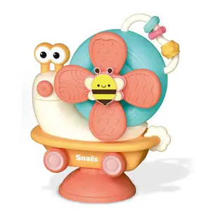 Otro bebé juguete giratorio interactivo divertido 5 en 1, molino de viento giratorio de plástico, taza de giro y giro, juguetes giratorios