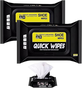 Lingettes jetables blanches non tissées pour le nettoyage et l'entretien des chaussures de sport, lingettes humides personnalisées pour le nettoyage des chaussures - Product Image 1