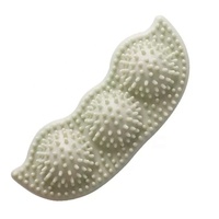 Jouet brosse à dents durable en caoutchouc pour chien, en forme de coque de pois, pour le nettoyage dentaire, bâton à mâcher durable pour chien