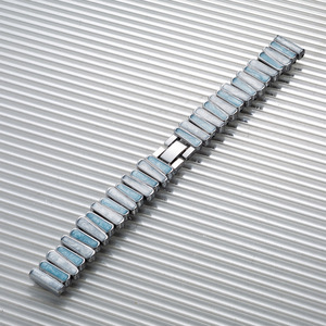 Correa de reloj de metal irregular de lujo compatible con Xiaomi <span class=keywords><strong>Mi</strong></span> <span class=keywords><strong>Band</strong></span> <span class=keywords><strong>NFC</strong></span>, correa elástica, pulsera de moda con degradado, unisex - Product Image 4