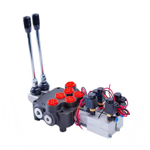 Válvula de descarga hidráulica para control de cargadora, tipo divisor de troncos, con función de flotador, válvula de control hidráulica P80, P80DQ, 80LPM, neumática - Product Image 4