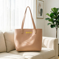 Sac fourre-tout en PU couleur unie personnalisable, sac à main tendance pour femme, durable, avec poignée supérieure, grande capacité, sac à bandoulière pour usage quotidien