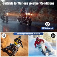 Pantalla de Navegación para Motocicleta Impermeable IP67, Compatible con CarPlay Inalámbrico, BSD, Control Remoto, TPMS y Grabación en Bucle.