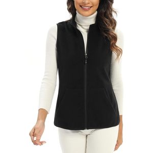 FOXA Women's Fleece <b>Vest</b> With Pockets Full Zip Warm Outerwear XS 2XL - Product Image 1