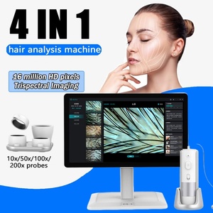 เครื่องวิเคราะห์หนังศีรษะแบบพกพา AI สำหรับเดสก์ท็อป เครื่องวิเคราะห์รูขุมขนสำหรับการรักษาผมร่วง เครื่องวิเคราะห์หนังศีรษะแบบ HD - Product Image 1