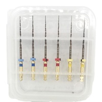 Instruments dentaires pour canaux radiculaires Super Files II Gold Niti Heat Activation 25mm X1-X3