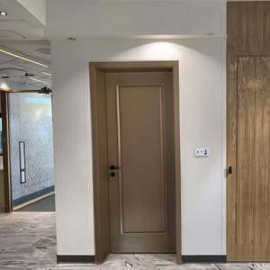 Puertas de Madera Enrasadas con Certificación CE 2025, Estilo Moderno Minimalista, Resistentes al Agua, para Interiores de Hoteles, Superficie Acabada - Product Image 1