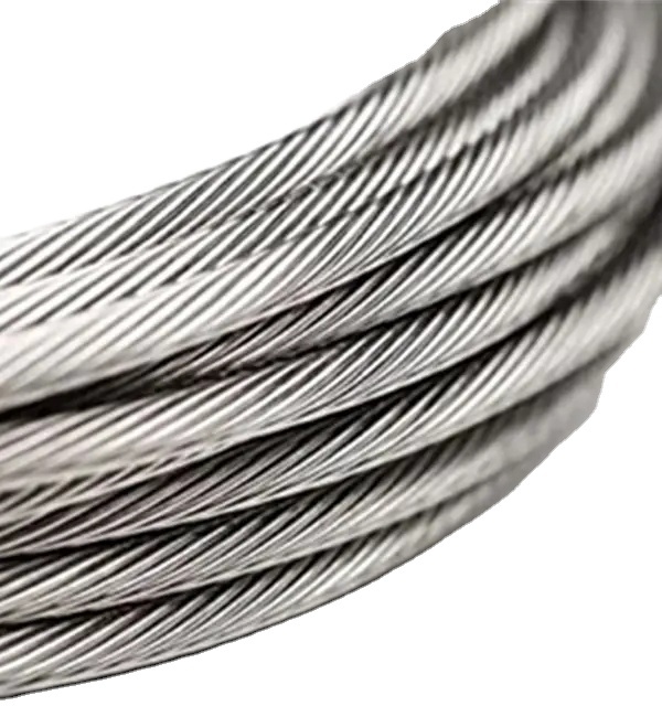1x19 Guy Wire Galvanized Braided Anti Twisting High Tensile Stainless Steel Wire Rope AISI Standard Bright Aircraft Steel Cable