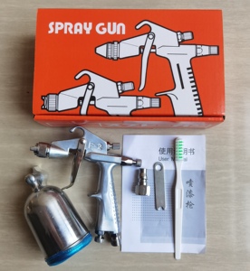 Пневматический краскопульт F-2 Mini с соплом 0,5 мм, распылитель воздуха, кисть, инструмент для покраски из сплава, емкость бачка 250 мл, Китай - Product Image 6