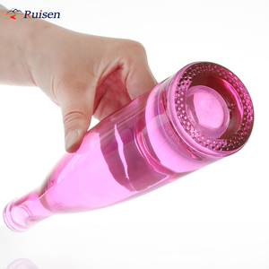 Botella de Vidrio <span class=keywords><strong>Rosa</strong></span> Claro de 500 ml Personalizable, Apta para <span class=keywords><strong>Vodka</strong></span>, con Corcho - Product Image 3