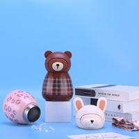 Botella de Agua Infantil Aislada Personalizada OEM con Tapa con Diseño de Personaje, Pajita de Gravedad, Correa Portátil y Base Antideslizante para Venta al por Menor