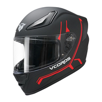 Casque de moto VCOROS intégral VF103 unisexe homologué DOT/ECE, visière respirante ultralégère pour la conduite