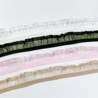 Nylon coudre vêtements sous-vêtements dentelle décoration sangle élastique ruban vêtement garniture élastique dentelle sangle ceinture