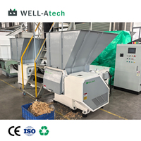 Déchiqueteuse industrielle automatique à un seul arbre avec boîte de vitesses, certification CE, pour palettes, déchets de planches, fibres de papier, matériaux divers de haute qualité