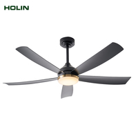 Ventilateur de plafond circulaire de lustre à led décoratif à lame de télécommande intelligente ABS de luxe moderne avec lumière