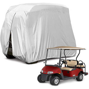 Housse de protection imperméable grise pour voiturette de golf électrique deux et quatre places avec pare-soleil - Product Image 5