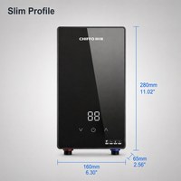 7-10KW Intelligenter Energiesparender Elektrischer Durchlauferhitzer Tanklos für Familie Haus Outdoor Garage Dusche Badezimmer Hochleistung
