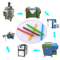 Machine à fabriquer des crayons multifonctionnelle, machine à façonner des crayons, machine à rouler le papier pour crayons de cire, pour la vente en gros