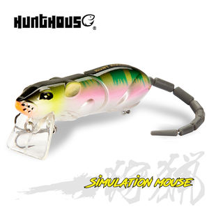 <span class=keywords><strong>Leurre</strong></span> de pêche Hunthouse Jerkbait 85mm 17g en plastique dur articulé flottant Minnow Mouse - Product Image 1