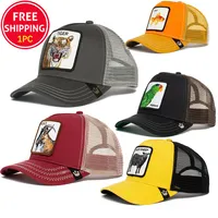 Casquette de sport pour hommes, Logo, vente en gros, Hip Hop goo-rin Bros, casquettes de Baseball, maille respirante, chapeau de camionneur