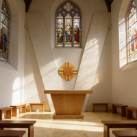 Lutrin d'autel liturgique en bois de haute qualité pour église catholique, idéal pour la maison, l'école, la chapelle et la salle de prière