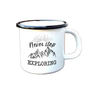Mug à café en émail personnalisé avec logo vintage, en fonte, écologique, compatible lave-vaisselle et micro-ondes, qualité alimentaire, vente en gros - Product Image 3