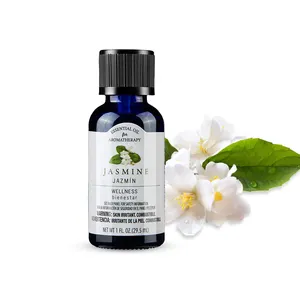 High quality essential oil manufacturer 100% organic pure private label 120 ml Jasmine oil Multi-use face and body massage oils