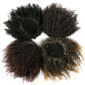 LW-86QT Multi Couleurs <span class=keywords><strong>Postiche</strong></span> Gonflée Extension Chignon Donut Ébouriffé Bouclé à Cordon Afro Crépu Afro Bun <span class=keywords><strong>Queue</strong></span> <span class=keywords><strong>de</strong></span> <span class=keywords><strong>Cheval</strong></span> - Product Image 4