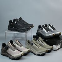 Chaussures de randonnée à bouton rotatif rapide, gris argenté, tige en tissu Ripstop, semelle intermédiaire en EVA, semelle extérieure en caoutchouc, antidérapantes, imperméables, tout-terrain