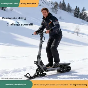 大人の電動トラックスノービークル200ccエンジンアンチスキッドデザイン48V冬季スノーボードとそり用 - Product Image 6