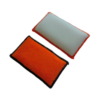 Bloc d'éponge de nettoyage intérieur de voiture personnalisé brosse tissu polyester soie brosse serviette tissu éponge à récurer