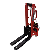 Mini gerbeur électrique sans fil à commande à distance, auto-chargeur, alimenté par batterie, capacité de levage de 300 kg, 1,2 m - 1,6 m, pour la manutention de marchandises en intérieur, gain de place
