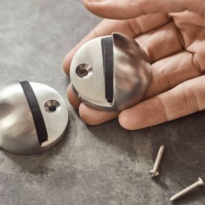 Butée de porte en acier inoxydable robuste avec base antidérapante disponible chez BestPrice - Product Image 1
