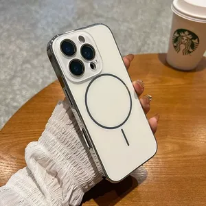 Chaoyidian เคสกรอบแม่เหล็กสำหรับ <span class=keywords><strong>iPhone</strong></span> 16 PRO MAX, เคสโทรศัพท์สำหรับ <span class=keywords><strong>iPhone</strong></span> 12 13 14 15 PLUS 17 - Product Image 3