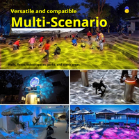 Projecteur d'ondes océaniques étanche IP67, projecteur LED Gobo à effet d'ondulation d'eau avec DMX512, éclairage d'effet mural et au sol pour extérieur