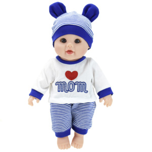 Chinesische Fabrik 12-Zoll Plastik-Reborn-Puppen Weiches Spielzeug für Jungen und Mädchen Direktverkauf in Vier Farben Schwarz Rot Blau Grün - Product Image 4