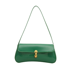 Sacs <span class=keywords><strong>à</strong></span> <span class=keywords><strong>bandoulière</strong></span> vintage en cuir PU <span class=keywords><strong>pour</strong></span> femmes, sacs sous le bras de couleur unie, sacs <span class=keywords><strong>à</strong></span> main décontractés <span class=keywords><strong>pour</strong></span> femmes avec fermoir, pochette <span class=keywords><strong>pour</strong></span> <span class=keywords><strong>téléphone</strong></span> - Product Image 6