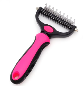 Peigne démêlant et anti-poils double face pour chats et chiens, outil <span class=keywords><strong>de</strong></span> toilettage pour animaux <span class=keywords><strong>de</strong></span> compagnie, brosse démêlante sous-panneaux, <span class=keywords><strong>best</strong></span>-<span class=keywords><strong>seller</strong></span> 2026 - Product Image 3
